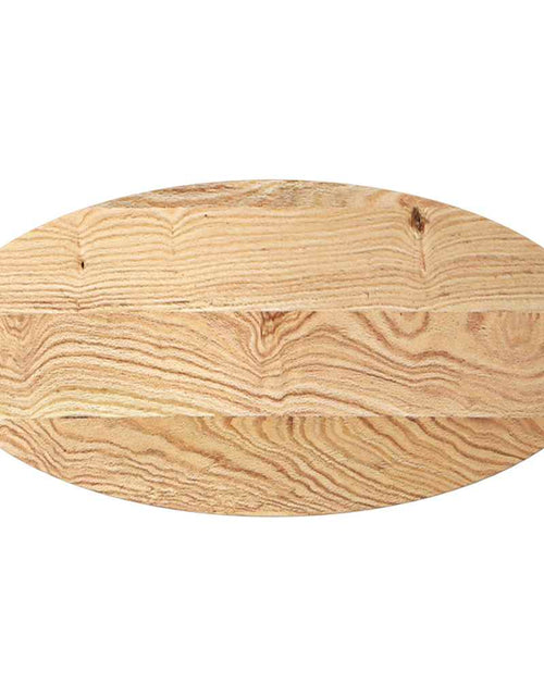 Загрузите изображение в средство просмотра галереи, Blat de masă 100x50x2 cm lemn masiv de stejar oval
