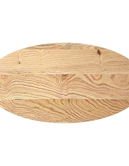 Загрузите изображение в средство просмотра галереи, Blat de masă 100x50x4 cm lemn masiv de stejar oval
