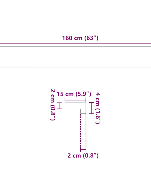 Загрузите изображение в средство просмотра галереи, Pervaz 2 buc lemn masiv de stejar netratat 160x15x2 cm
