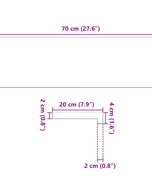 Încărcați imaginea în vizualizatorul Galerie, Pervaz 2 buc lemn masiv de stejar netratat 70x20x2 cm
