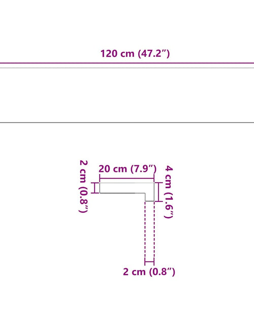 Încărcați imaginea în vizualizatorul Galerie, Pervaz 2 buc lemn masiv de stejar netratat 120x20x2 cm
