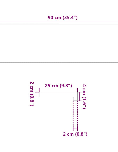 Încărcați imaginea în vizualizatorul Galerie, Pervaz 2 buc lemn masiv de stejar netratat 90x25x2 cm
