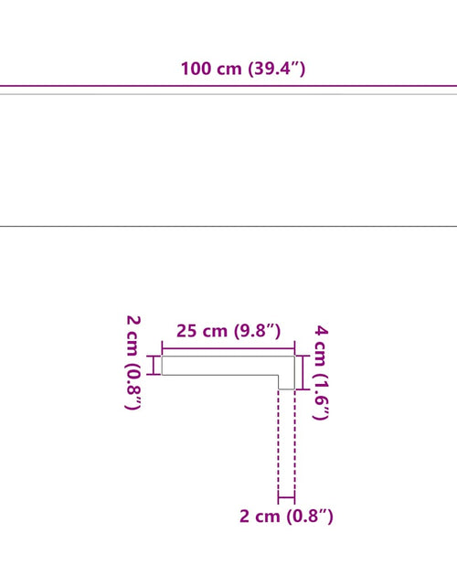 Încărcați imaginea în vizualizatorul Galerie, Pervaz 2 buc lemn masiv de stejar netratat 100x25x2 cm
