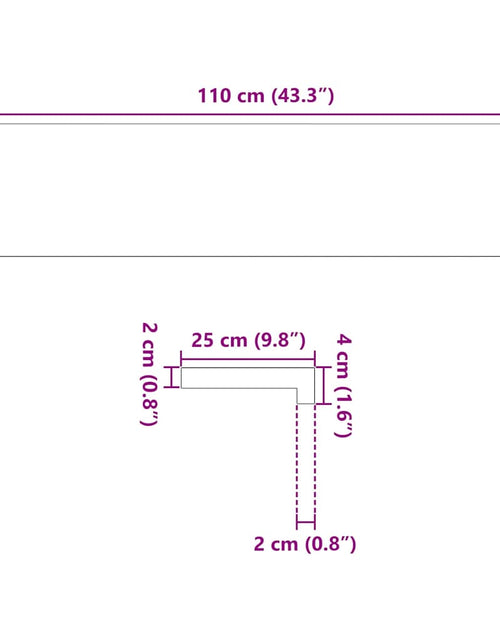 Încărcați imaginea în vizualizatorul Galerie, Pervaz 2 buc lemn masiv de stejar netratat 110x25x2 cm
