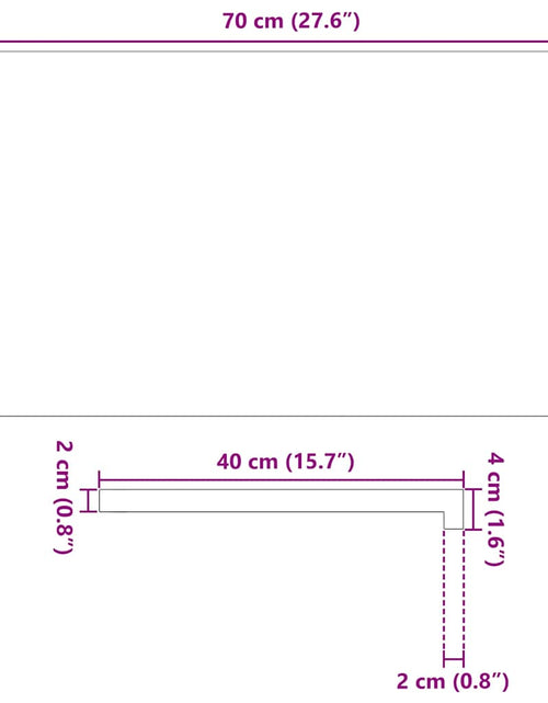 Încărcați imaginea în vizualizatorul Galerie, Pervaz 2 buc lemn masiv de stejar netratat 70x40x2 cm
