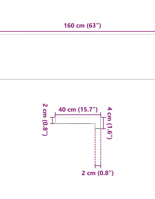Încărcați imaginea în vizualizatorul Galerie, Pervaz 2 buc lemn masiv de stejar netratat 160x40x2 cm
