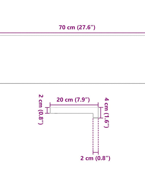 Încărcați imaginea în vizualizatorul Galerie, Pervaz 2 buc lemn masiv de maro deschis 70x20x2 cm
