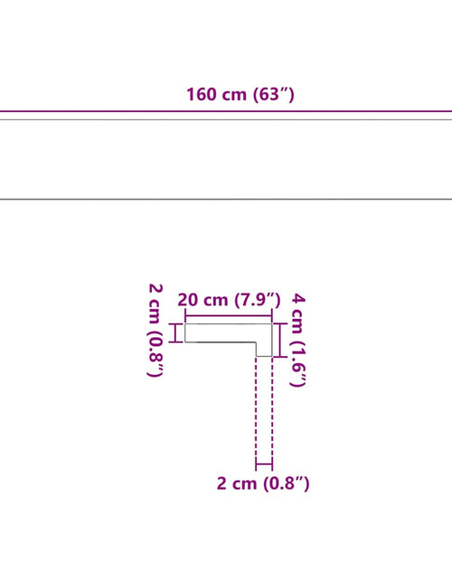 Загрузите изображение в средство просмотра галереи, Pervaz 2 buc lemn masiv de maro deschis 160x20x2 cm
