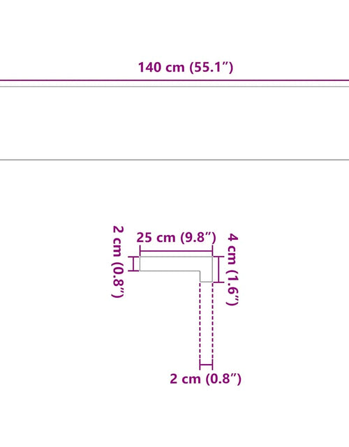 Încărcați imaginea în vizualizatorul Galerie, Glafuri 2 buc maro închis 140x25x2 cm lemn masiv de stejar
