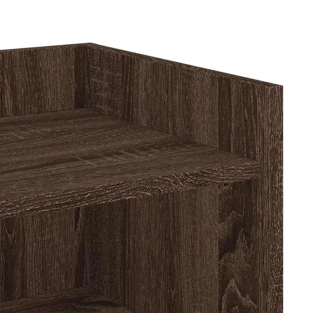 Dulap, stejar maro, 45x35x75 cm, lemn prelucrat