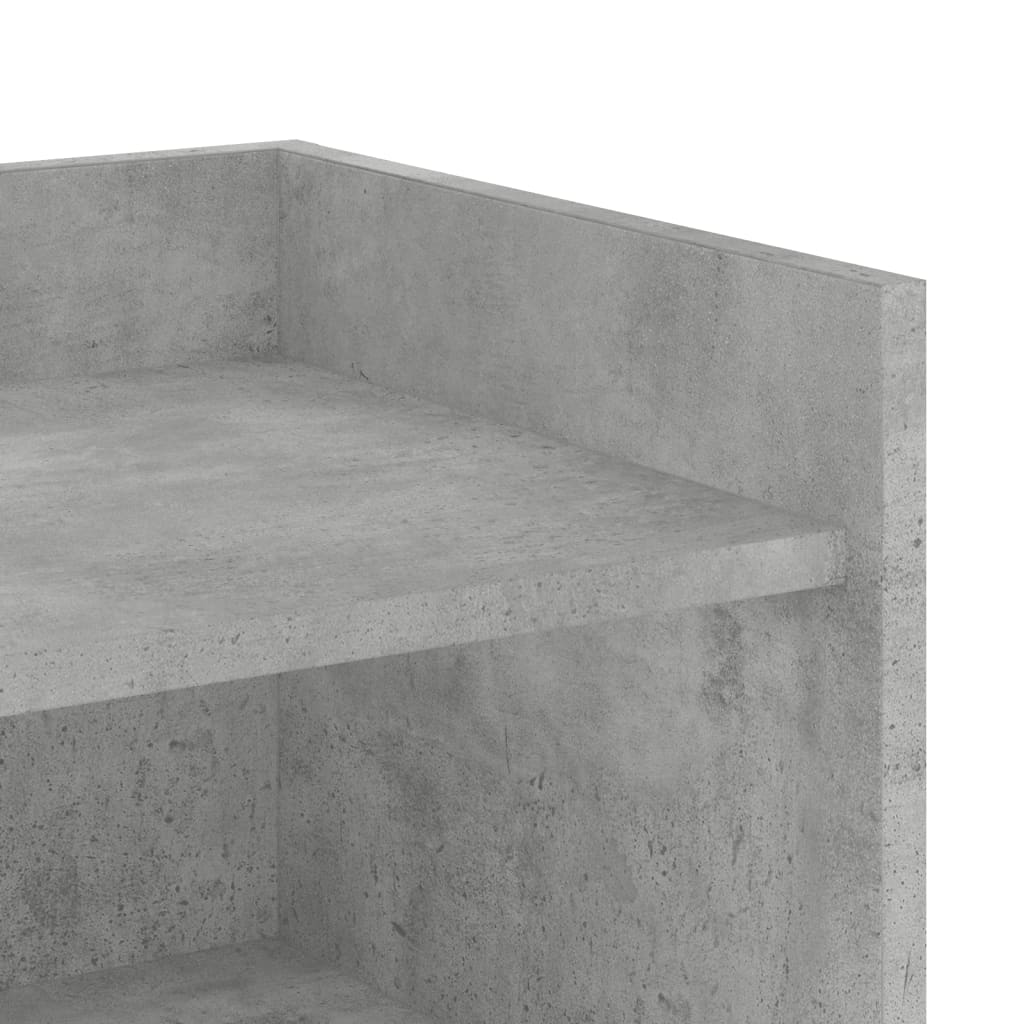 Dulap, gri beton, 73,5x35x75 cm, lemn prelucrat