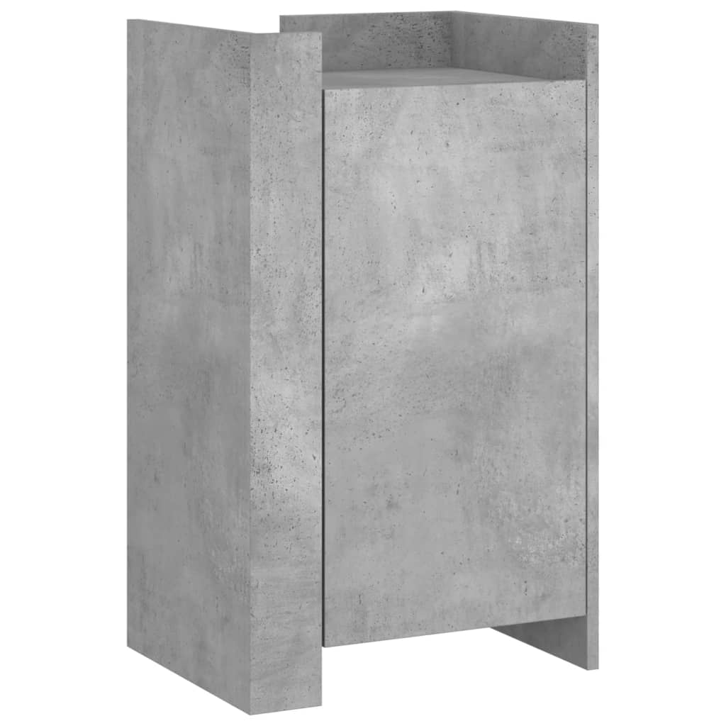 Dulap, gri beton, 45x35x75 cm, lemn prelucrat