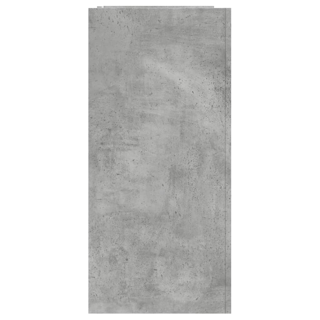 Dulap, gri beton, 100x35x75 cm, lemn prelucrat