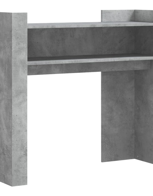 Încărcați imaginea în vizualizatorul Galerie, Masă consolă, gri beton, 100x35x90 cm, lemn prelucrat
