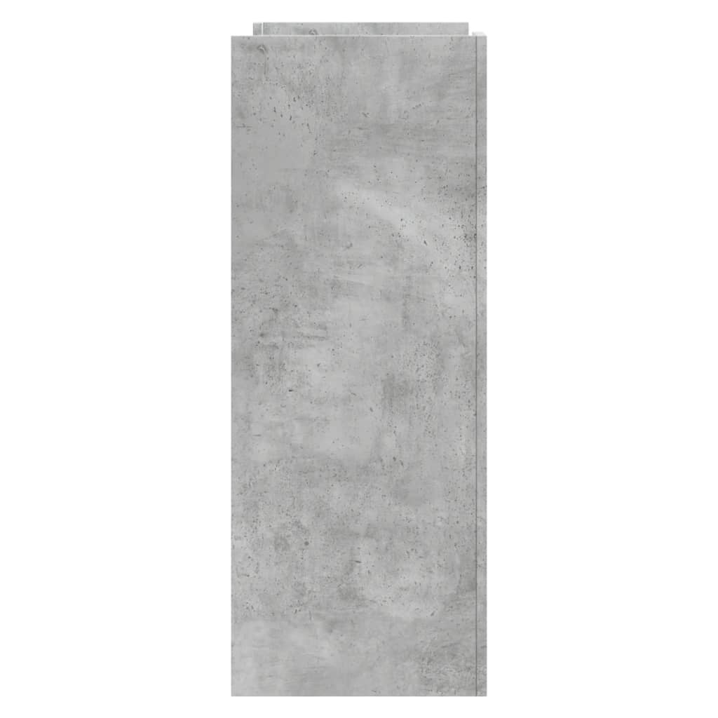 Masă consolă, gri beton, 100x35x90 cm, lemn prelucrat