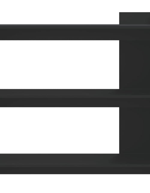 Загрузите изображение в средство просмотра галереи, Măsuță consolă, negru, 100x35x90 cm, lemn prelucrat

