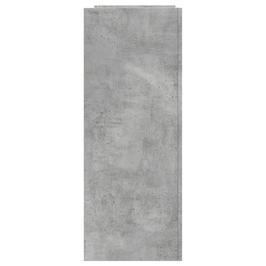 Masă consolă, gri beton, 100x35x90 cm, lemn prelucrat