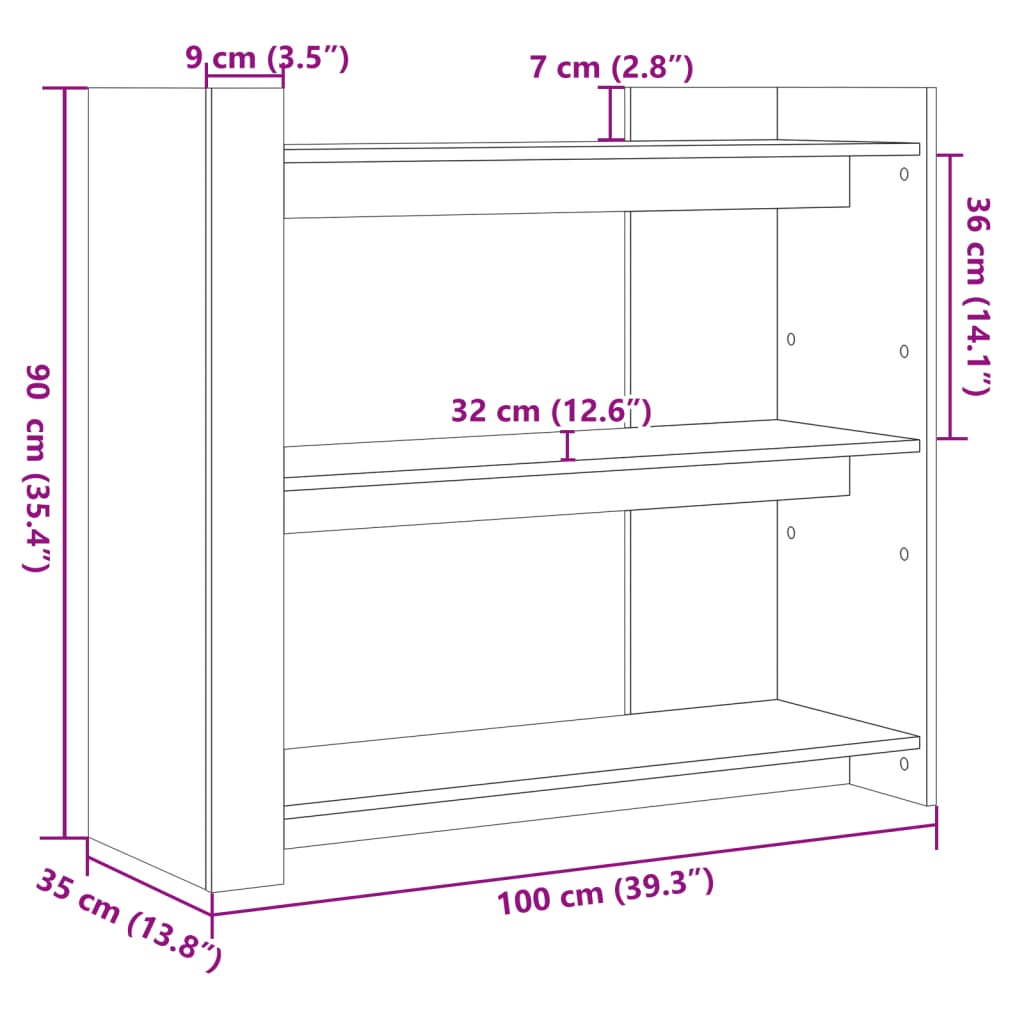 Masă consolă, gri beton, 100x35x90 cm, lemn prelucrat