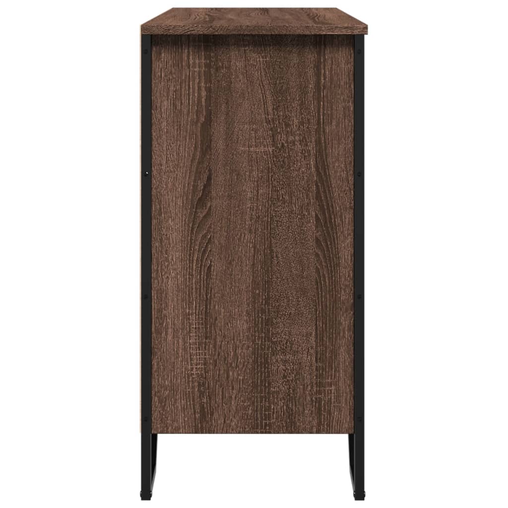 Dulap, stejar maro, 101x35,5x74,5 cm, lemn prelucrat