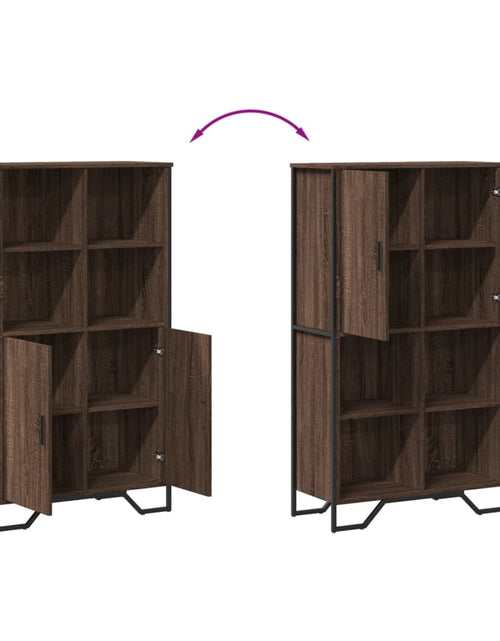 Загрузите изображение в средство просмотра галереи, Dulap înalt, stejar maro, 79,5x35,5x137,5 cm, lemn prelucrat
