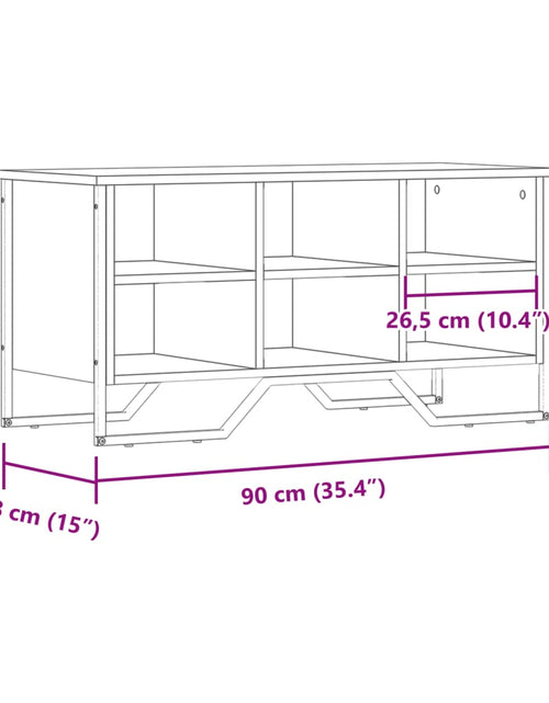 Încărcați imaginea în vizualizatorul Galerie, Pantofar, stejar maro, 90x38x45,5 cm, lemn prelucrat
