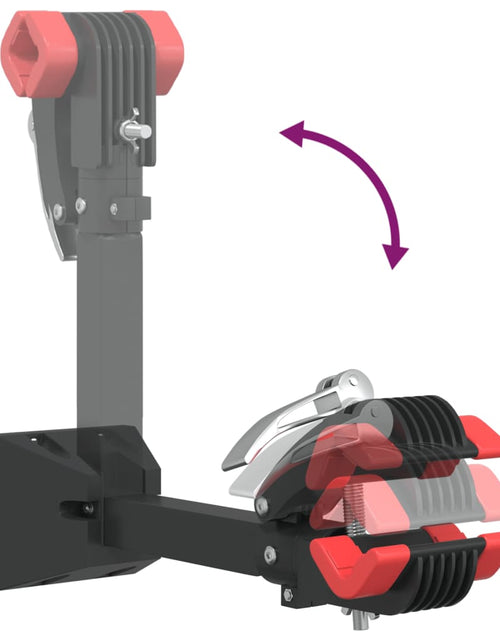 Загрузите изображение в средство просмотра галереи, Suport reparații biciclete de perete, pliabil, roșu/ negru oțel
