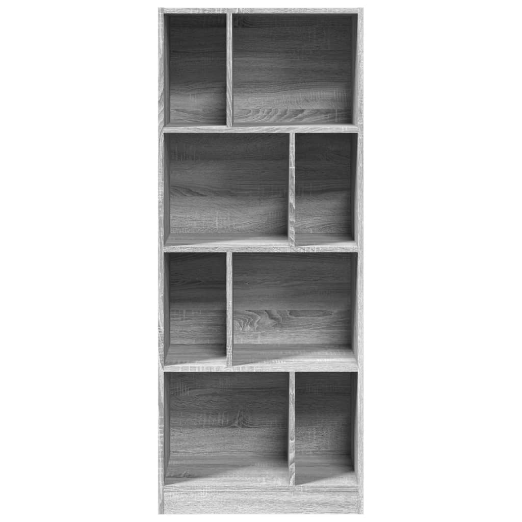 Bibliotecă, gri sonoma, 57x28,5x141 cm, lemn prelucrat