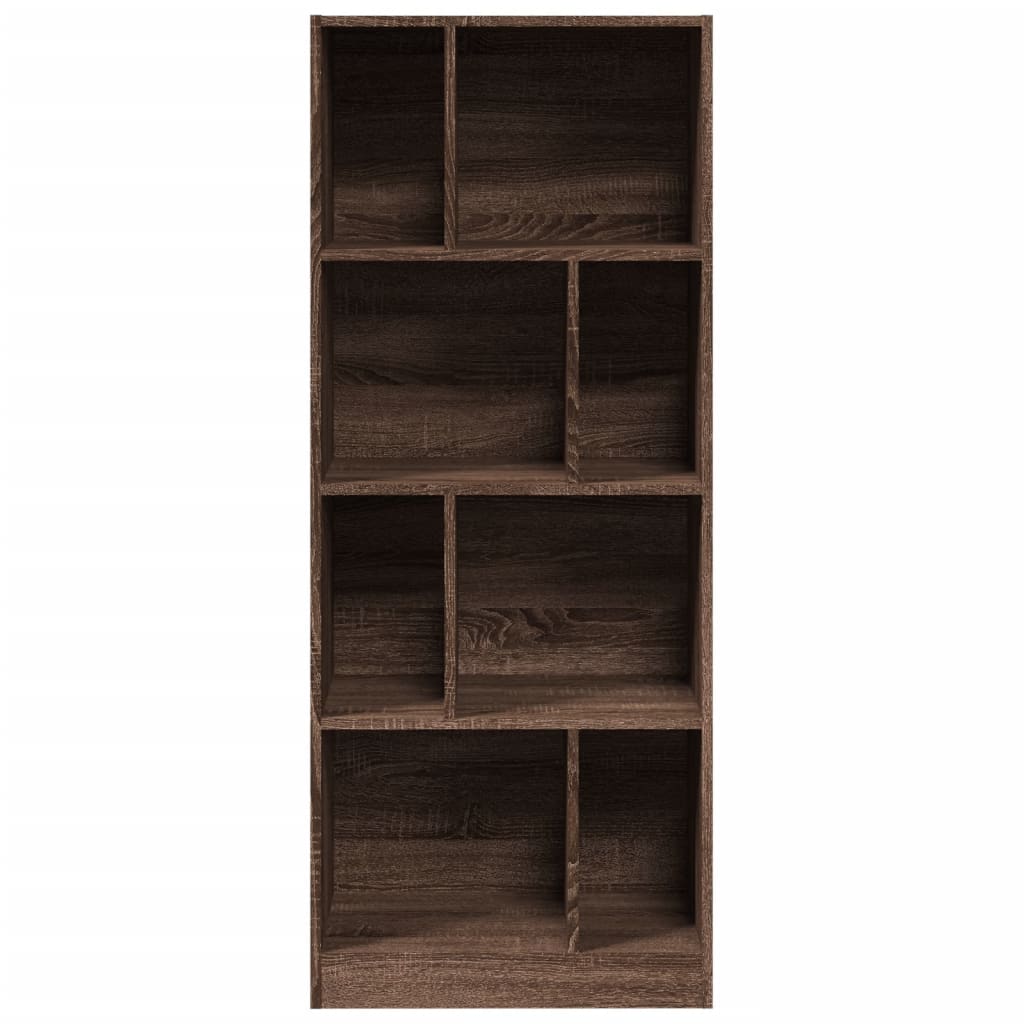 Bibliotecă, stejar maro, 57x28,5x141 cm, lemn prelucrat