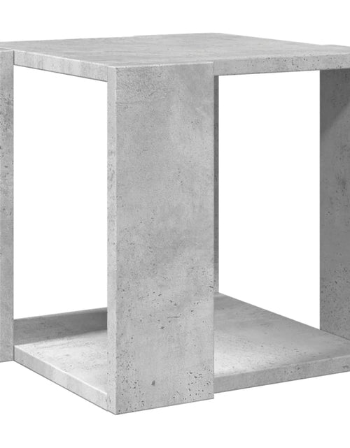 Încărcați imaginea în vizualizatorul Galerie, Măsuță de cafea, gri beton, 32x32x30 cm, lemn prelucrat
