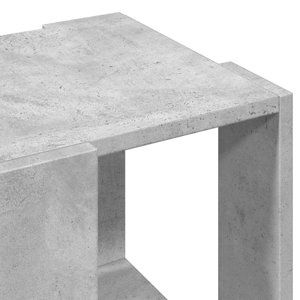 Măsuță de cafea, gri beton, 32x32x30 cm, lemn prelucrat