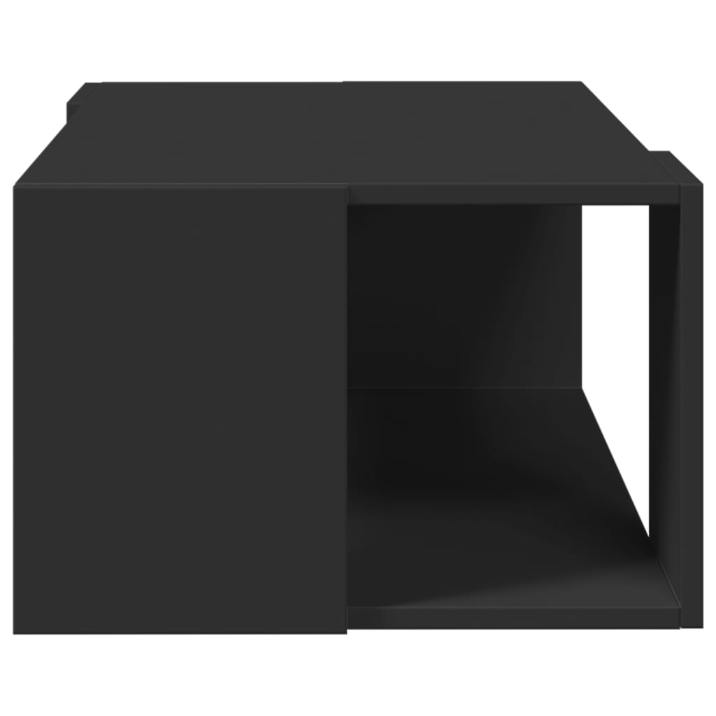 Masă de cafea, negru, 89,5x48x30 cm, lemn compozit