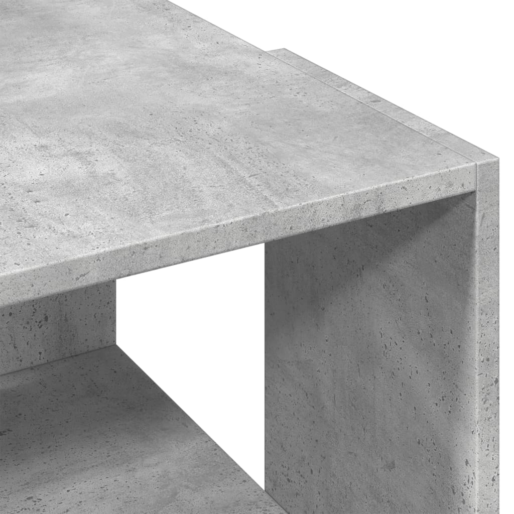 Masă de cafea, gri beton, 89,5x48x30 cm, lemn compozit