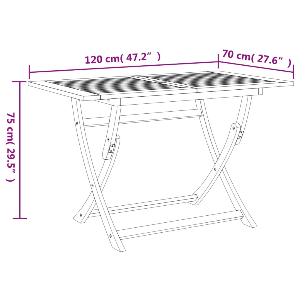 Set mobilier de grădină, 5 piese, lemn masiv de acacia