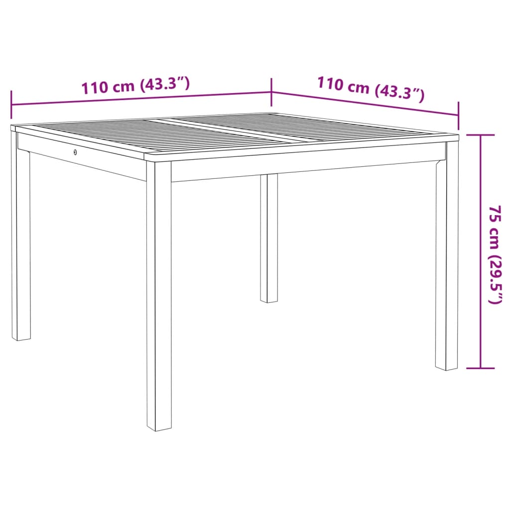 Set mobilier de grădină, 3 piese, lemn masiv de acacia