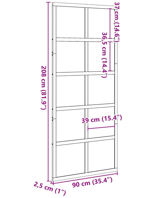 Загрузите изображение в средство просмотра галереи, Ușă de hambar, 90x208 cm, lemn masiv de pin
