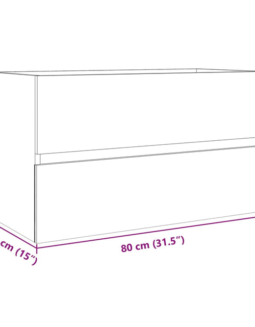 Încărcați imaginea în vizualizatorul Galerie, Dulap de chiuvetă, stejar Sonoma, 80x38,5x45 cm, PAL
