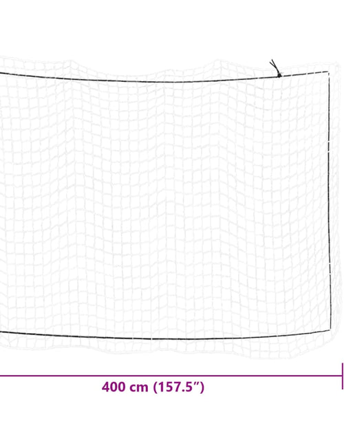 Загрузите изображение в средство просмотра галереи, Plasă de remorcă cu funie elastică, alb, 4x3 m, PP
