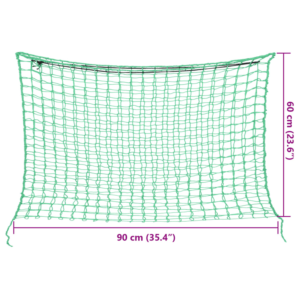 Plase pentru fân, 2 buc, verde, dreptunghiulară, 90x60 m, PP