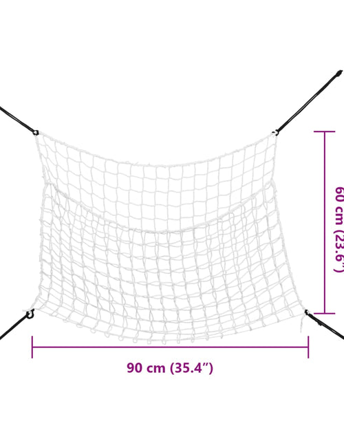 Încărcați imaginea în vizualizatorul Galerie, Plase pentru fân, 2 buc, alb, dreptunghiulară, 90x60 m, PP
