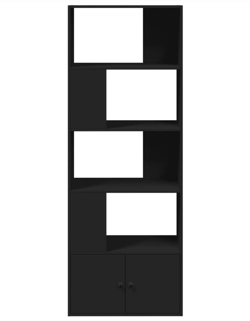 Încărcați imaginea în vizualizatorul Galerie, Bibliotecă, negru, 70x36x189 cm, lemn prelucrat
