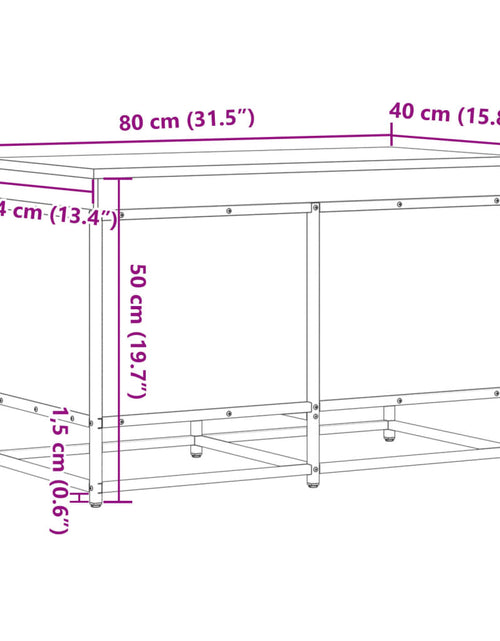 Загрузите изображение в средство просмотра галереи, Cutie depozitare stejar sonoma 80x40x51,5 cm lemn prelucrat
