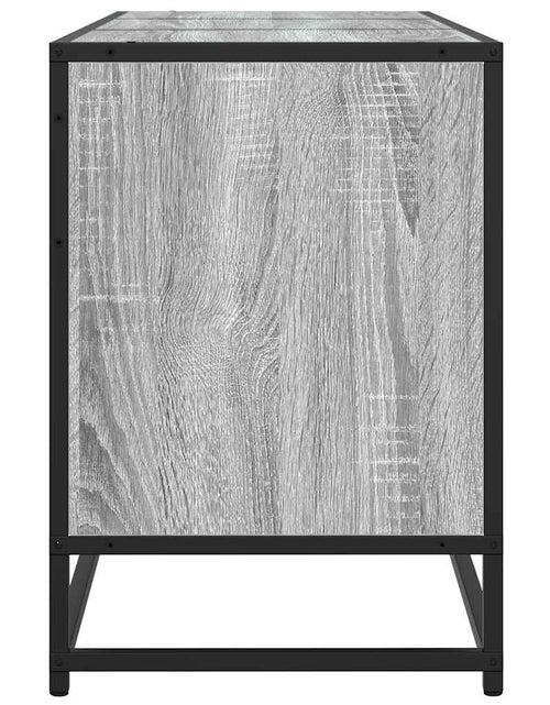 Încărcați imaginea în vizualizatorul Galerie, Dulap TV, gri sonoma, 150x35x41 cm, lemn prelucrat și metal
