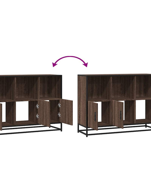 Загрузите изображение в средство просмотра галереи, Servantă, stejar maro, 100x35x76 cm, lemn compozit
