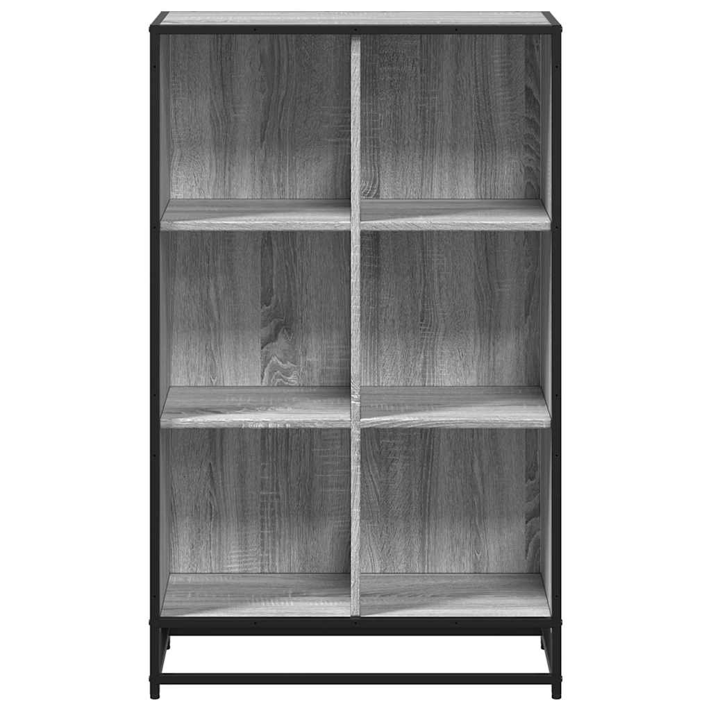 Bibliotecă, gri sonoma, 65,5x33x107,5 cm, lemn prelucrat