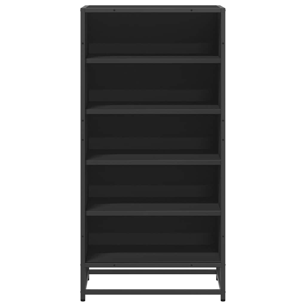 Suport pentru pantofi negru 48x38x97,5 cm Lemn prelucrat