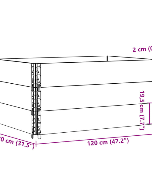 Încărcați imaginea în vizualizatorul Galerie, Rame pentru paleți 3 buc. Gri 120x80 cm lemn masiv de pin
