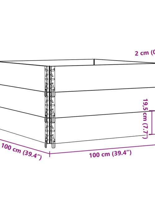 Încărcați imaginea în vizualizatorul Galerie, Rame pentru paleți 3 buc. gri 100x100 cm lemn masiv de pin
