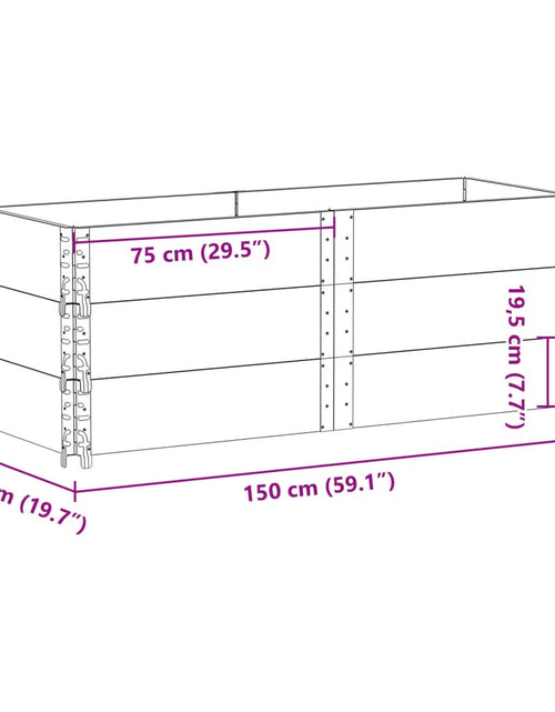 Încărcați imaginea în vizualizatorul Galerie, Rame pentru paleți 3 buc. gri 150x50 cm lemn masiv de pin
