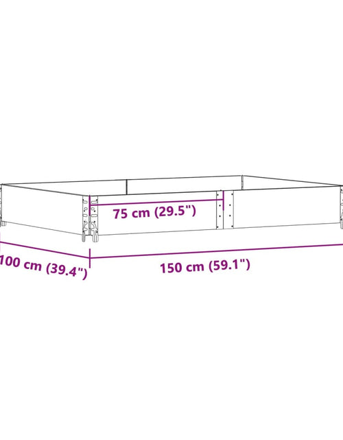 Încărcați imaginea în vizualizatorul Galerie, Jardinieră de grădină, 150x100 cm, lemn masiv de pin
