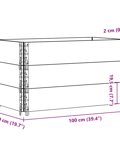 Încărcați imaginea în vizualizatorul Galerie, Jardinieră de grădină, gri, 100x50 cm, lemn masiv pin
